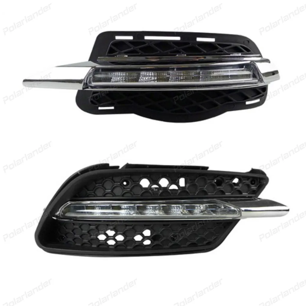 DRL Car Styling LED Head Lamp For B/enz C-class W2014 2011-2012 Daytime driving running lights