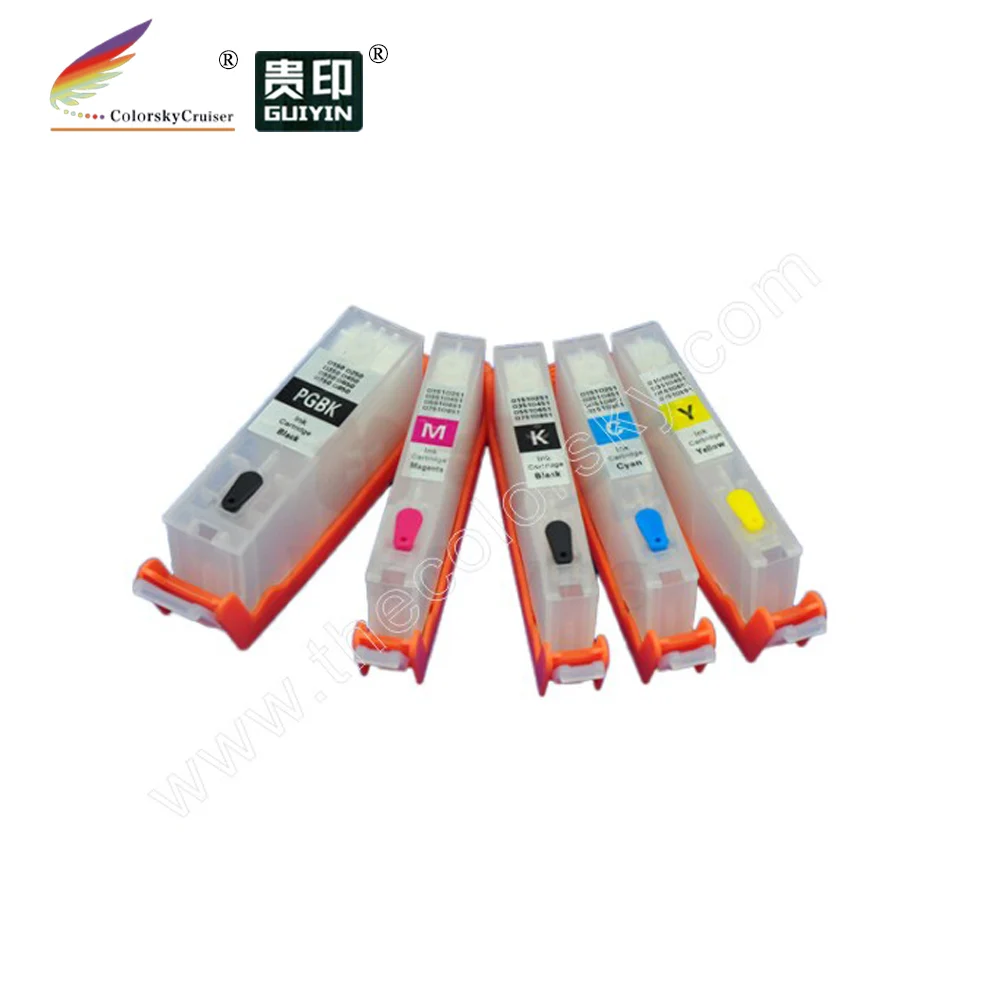 (RCC125) Заправляемый картридж для чернил Canon PGI125 CLI126 pgi 125 PIXMA iP4810 ip4910 MG5210 MG6510 iX6550 MX885|ink