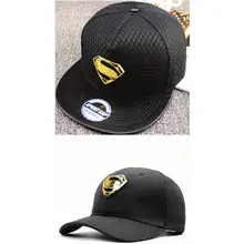 Акрил хлопок Металл Супермен бейсболка хип-хоп кепка Регулируемый бейсболка кепка шапки для детей, мужчин и женщин