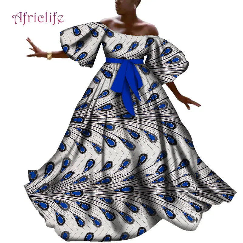 2019 африканские платья для женщин с открытыми плечами Длинные платья Вечерние свадебные повседневные Дата африканская Дашики женские