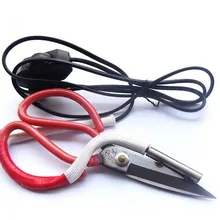 Электрические нагревательные ножницы с контролем температуры, тканевые инструменты для резки тепла