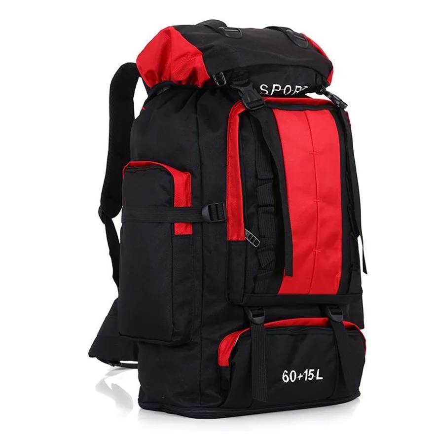 

Vintage travel bag Large capacity professional Camouflage 75 L mountaineering bags backpacks waterproof canvas backpack polar