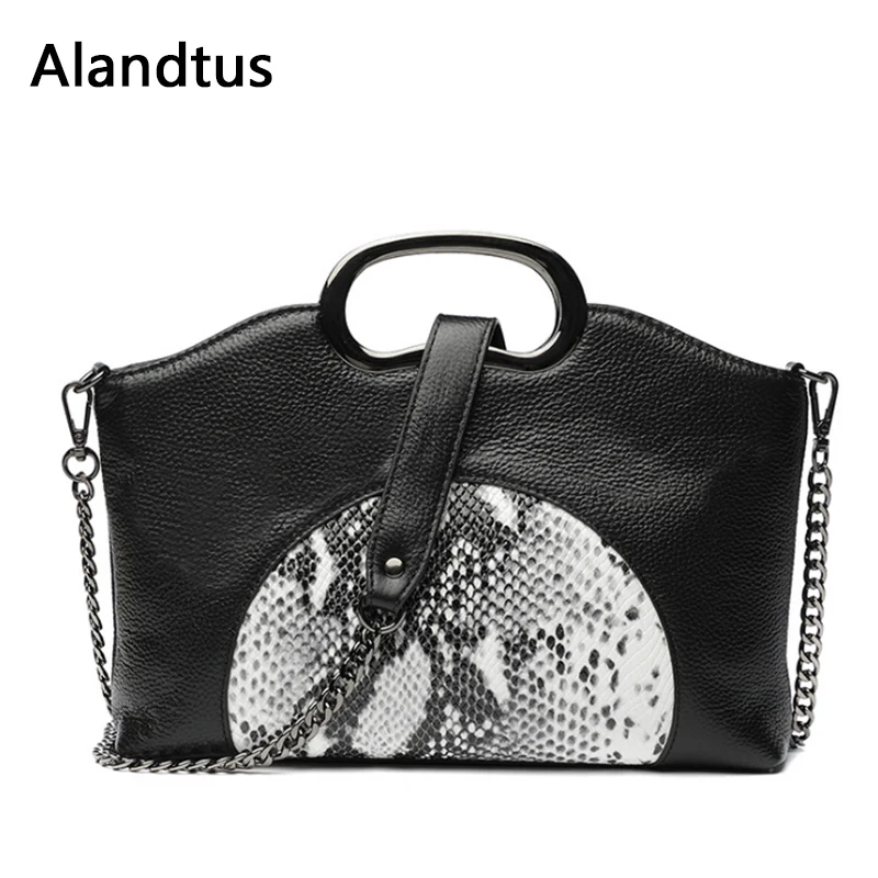 

Alandtus Designer Women Bag Genuine Leather Messenger Bag For Women Shoulder Crossbody Bag Tote Bag Mochilas Mujer Sac A Main