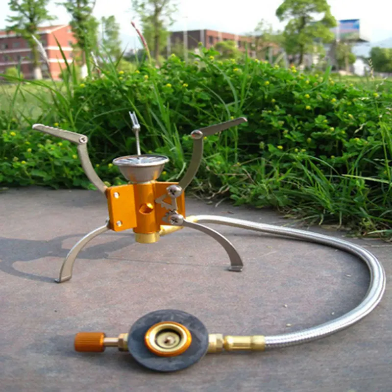 

Outdoor Portable Folding Gas Stove Camping Gas Burners Hiking Picnic Stainless Steel Stove Camping Stove Split Burners Equipment