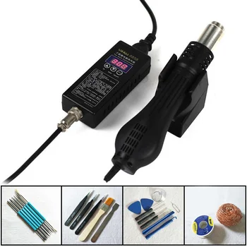 Online YIHUA 8858 Mini Portable Heat Gun Soldering Station BGA Rework Solder Station Hot Air Blower Heat Gun Lntelligent Detection