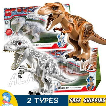 

Jurassic World Dino Indominus Rex Zach Simon Masrani dinosaur 79151 Figure Building Blocks Kids Toys Compatible With Lago