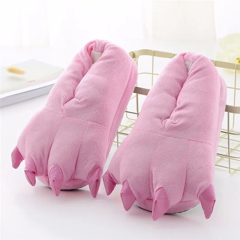 

Kigurumi Slippers For Kids Onesie Pajama Shoes Children Cartoon Unicorn Tiger Pikachu Paw Boy Girl Winter Warm Animal Claw