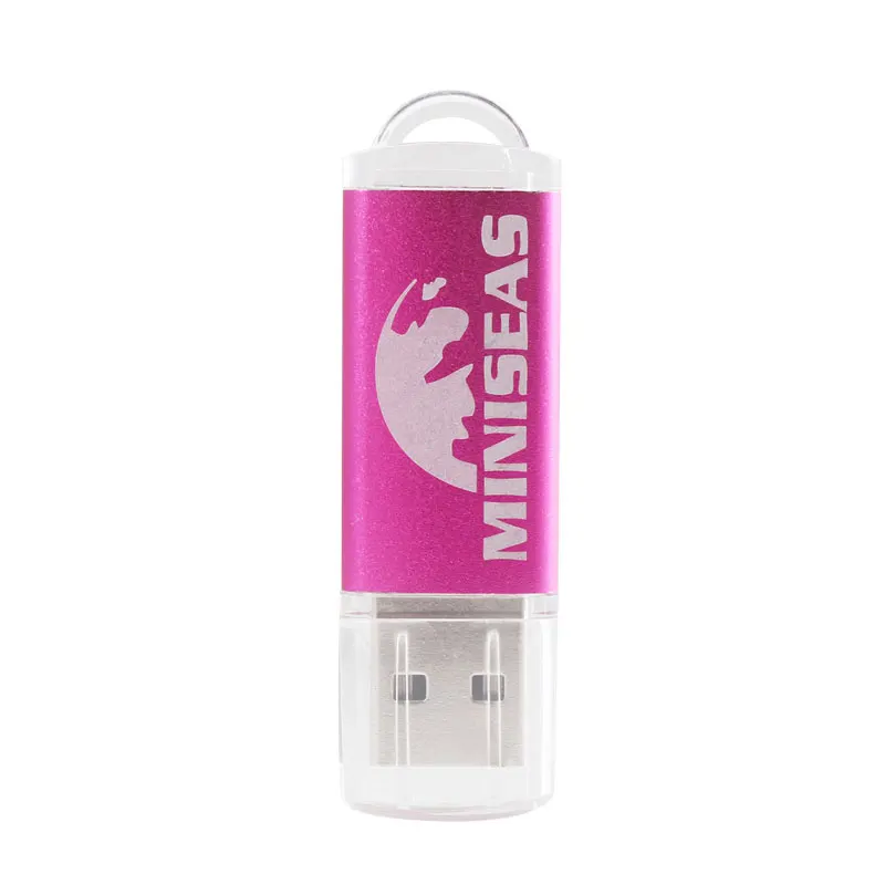 Miniseas Usb флеш-накопитель с H2textw модный крутой маленький 8 г/16 г/32 г/64 г Usb 2,0 USB флеш-накопитель u-образный флеш-накопитель - Цвет: Розовый