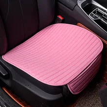 Чехол для автомобильного кресла из льна, универсальный чехол для переднего сиденья