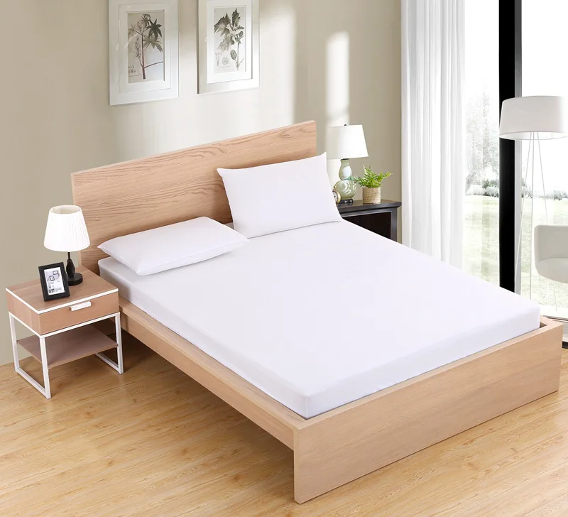 Smooth Mattress Cover Anti Mites Mattress Pad Bed Cover Bed Sheet Bed Bug Proof Mattress Topper 25c