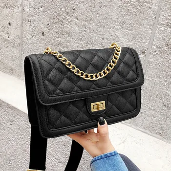 

Luxury Pu Leather Women Shoulder Bag High Quality Chain Ladies Small Crossbody Bags for Women Messenger Bag Purses and Handbags
