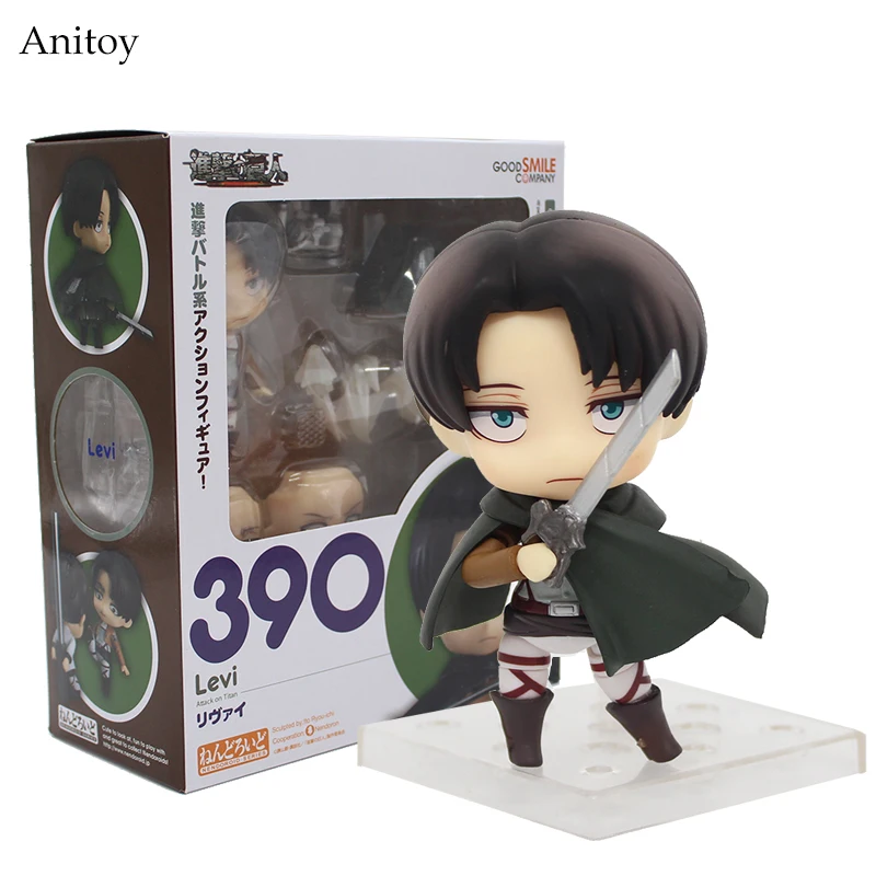 

Attack on Titan Nendoroid 390 Shingeki no Kyojin Scouting Legion Levi Rivaille PVC Action Figure Model Collection Toy KT036