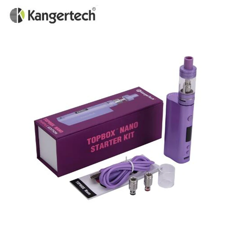 Kanger Topbox Nano стартовый набор 60 Вт TC мод с Расходная цистерна нано распылитель 18650 коробка мод