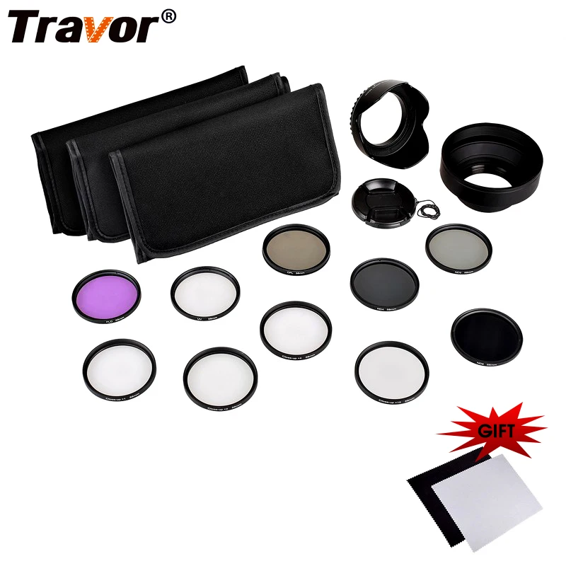 

Travor UV CPL FLD Polarizing Filter Kit+ Close-Up Macro 49MM 52MM 55MM 58MM 62MM 67MM 72MM 77MM Camera Accessory