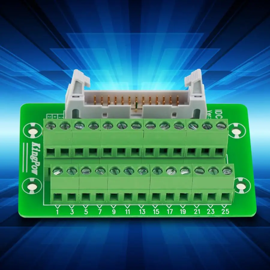 Терминалы Breakout Board IDC26P din-рейка 26Pin 5 мм Монтажный интерфейсный модуль клеммные блоки модуль мужской Breakout Board