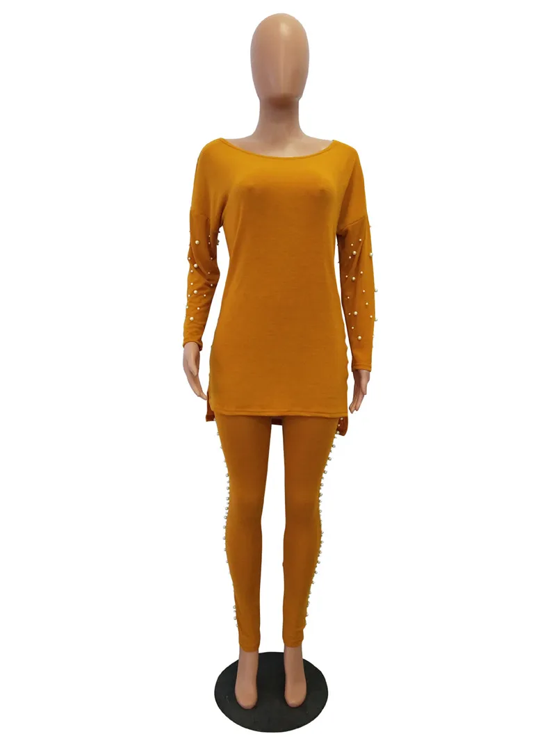 2018 autumn women knitting tracksuit set-4