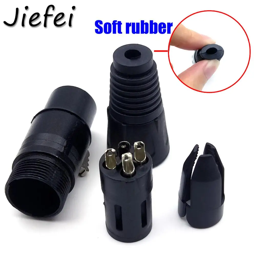 20 комплектов XLR 3Pin 4pin 5pin Аудио Микрофон Кабель Разъем черный мужской + Женский