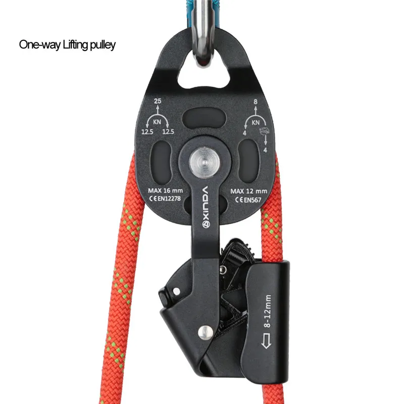 

One-way pulley Lifting heavy objects lifting tool Super light device ascenders lifter drag lifting equipment High quality