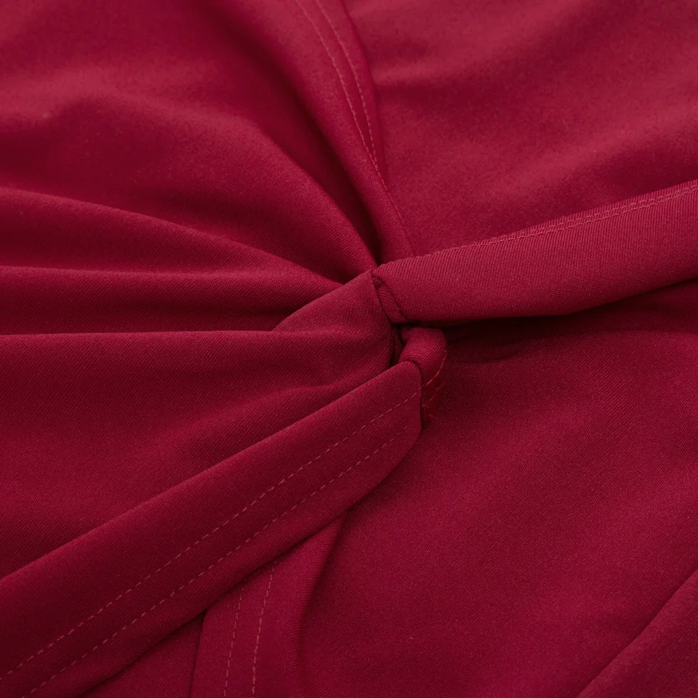 Неровный подол юбки Для женщин однотонные Цвет Асимметричная обертка спереди тянущаяся облегающая юбка-карандаш