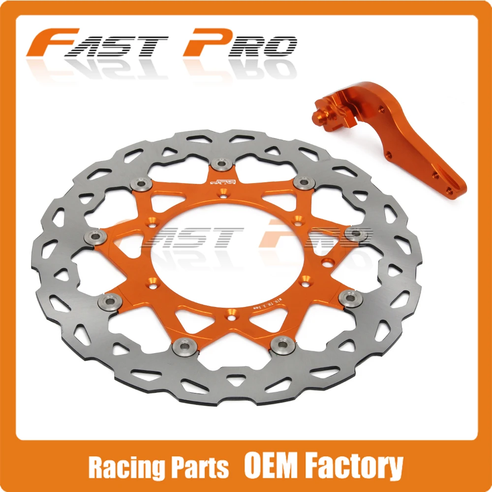 

320mm Floating Brake Disc + Bracket For KTM EXC EXCF EXCG EXCR GS LC4 SC MX MXC SX SXF SXS XCF XCW XCG XC Supermoto Motard