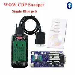 Последние 5.008R2 Keygen Одиночная синяя доска WOW CDP snooper с Bluetooth + мульти-язык для автомобилей Грузовики диагностический инструмент Быстрая