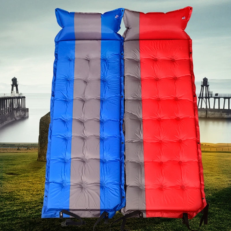 

Inflatable Camping Cushion With Pillow Ultralight Portable Automatic Air Mattress Outdoor Mat Car travel bed Universal