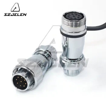 

WF16 9pin Pair Industrial electrical cable connector 9pin socket and plug,LED light device connector,Power connector male female