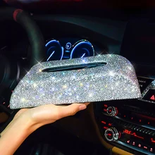 Тканевая коробочка со стразами сиденье креативное украшение автомобиля Мода 1 шт интерьер