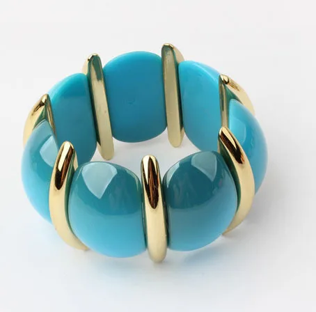 

Hot sale candy fluorescent resin wide elastic bracelet wholesale/pulseras mujer/pulseira feminina/brazalete/bilezik/bracciale