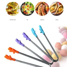Силиконовые кухонные щипцы для продуктов, барбекю, салат, бекон, зажим AU
