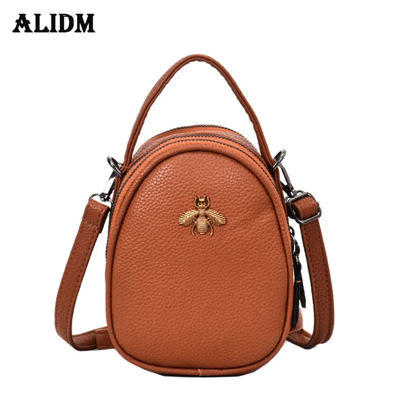 

New Fashion Insect Sign Women Bag Third Zipper Shoulder Bags Sequined Women Handbags Designer PU Leather Bags Sac a main 2018