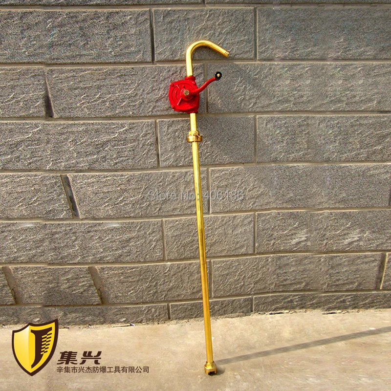 25*1100mm Non sparking copper alloy manual portable oil pump, explosion proof hand pump