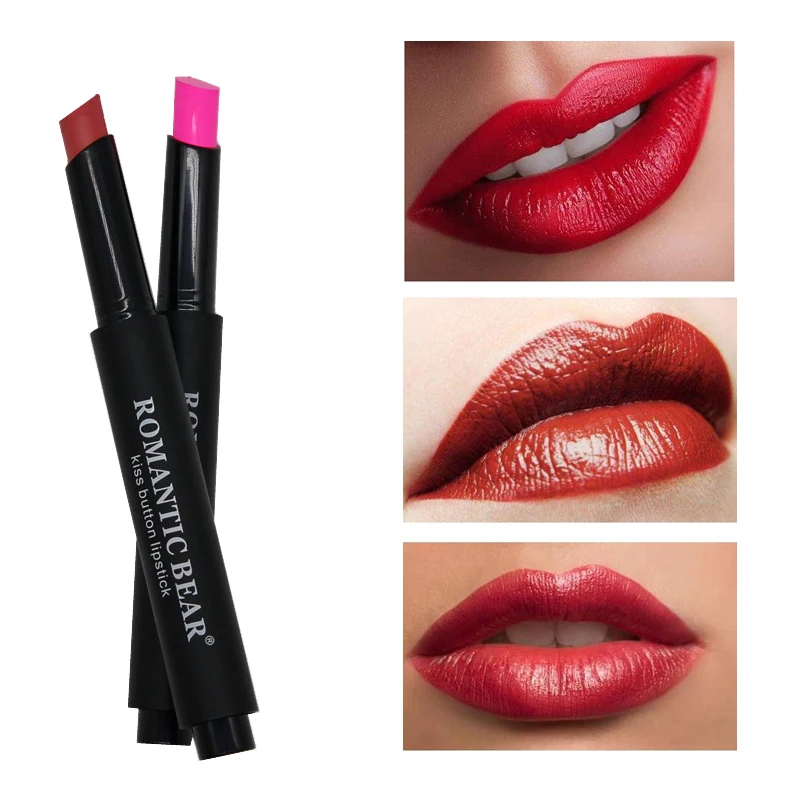 

1PC Matte Lipstick Waterproof Long Lasting Makeup Tube Make Up Press Liquid Lip Stick Easy To Wear Cosmetic Tools 2018