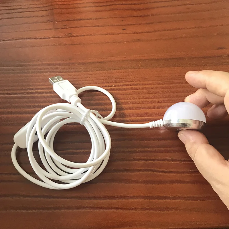 USB Powered LED Night Light Desk Book Reading Ceiling Lamp With Switch ON / OFF