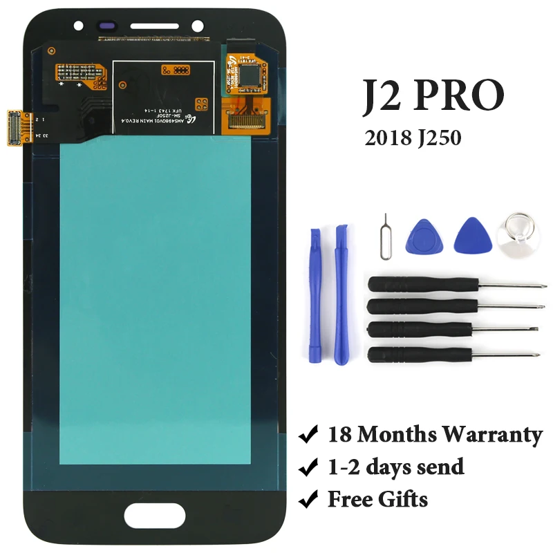 

1PC Display for Samsung J2 Pro 2018 LCD Screen Digitizer Super AMOLED High quality with touch screen Replacement assembly