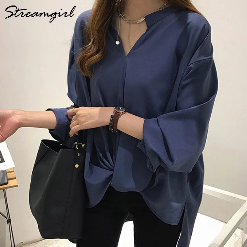 

Women Boyfriend Shirt Chiffon Blouse Plus Size Blusas Mujer De Moda 2019 Women Shirts Blouses White Ruffle Blouse Office Elegant