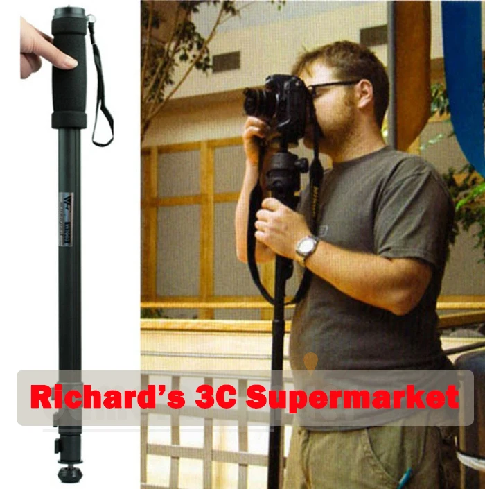 

Tripod Monopod WT1003 Camera Tripod Lightweight 67" Camera Stand For Canon Eos Nikon Sony Fuji Olympus All DSLR