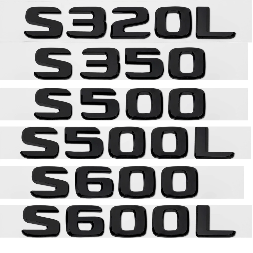3D наклейка на задний багажник кузова автомобиля Mercedes Benz W124 W205 W211 W210 W168 W203 W204 S320L S350