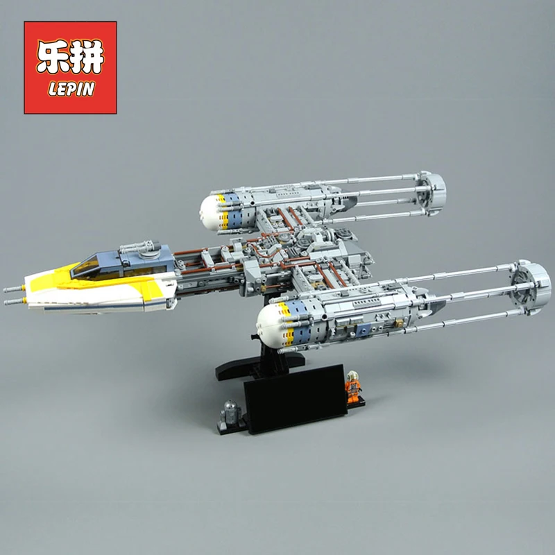 

New Lepin 05143 Star Plan Wars the 75181 Y-wing Starwars Starfighter Set Model Building Blocks Bricks DIY Toys Kids as Gifts
