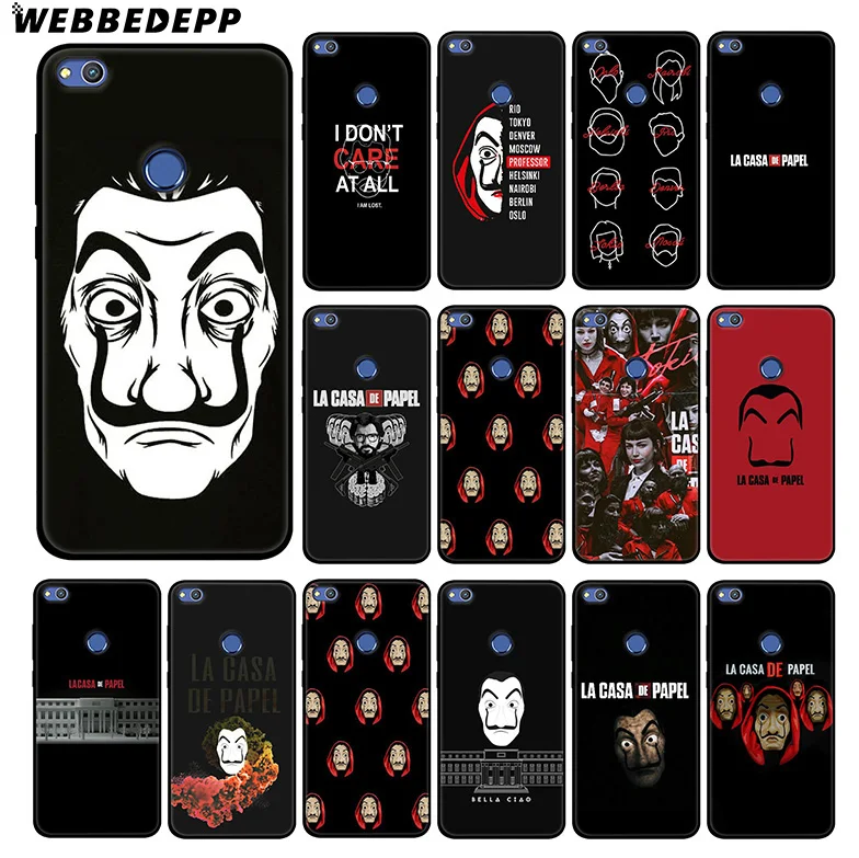

WEBBEDEPP Money Heist La Casa De Papel Soft Silicone Case for Huawei Honor Mate 20 10 8X 8C 8 6A 7A 7X 7C Lite Pro TPU