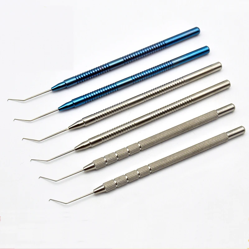 

Ophthalmology Microscopic Titanium Alloy Hack Core Knife 45 degree 90 degree Eyelid Tools