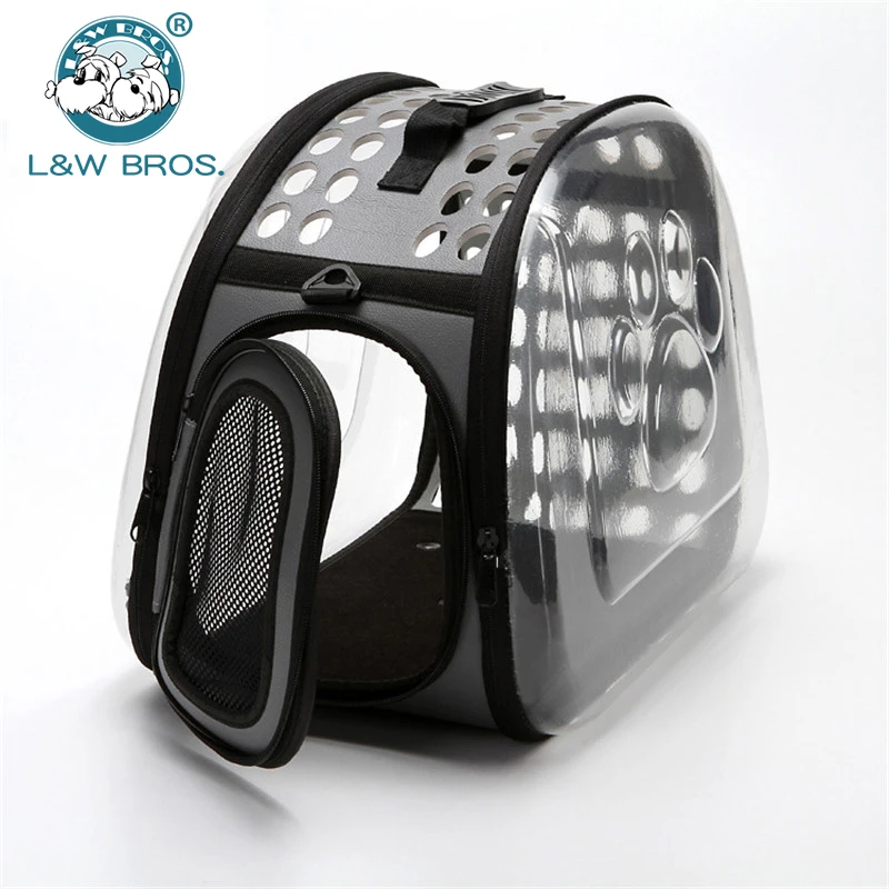 3 Colors Breathable Cat Carrier Bag Folding Pet Bag Travel Outdoor Cat