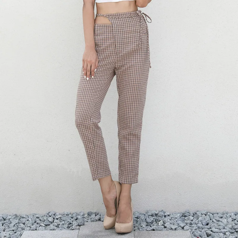 women high waist pants plus size autumn khaki pencil pants trousers