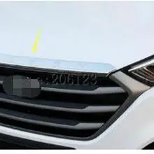 ABS для HYUNDAI TUCSON Хром передний капот Гриль губ литье Крышка отделка бар гарнир сетки