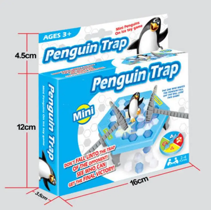 

2017 HOT MINI Ice Breaking Save The Penguin Family Game Penguin Trap Activate Funny Table Game Interactive Entertainment Toy