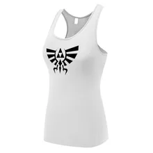 Для женщин жилет Легенда о Zelda Triforce бесшовные быстросохнущая Безрукавки для женщин Фитнес спагетти топ Лифчики Singlets Топы корректирующие