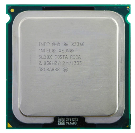 Intel xeon X3360 четырехъядерный 2,83 ГГц LGA 775 95 Вт 12 м кэш-сервер ЦП