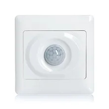 110 v 250 v ac tempo de atraso ajustável luz ambiente ajustável montagem na parede sensor movimento pir interruptor de luz 017 alta qualidade