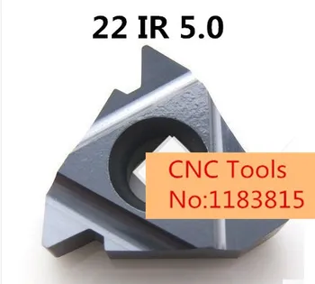 

10PCS 22 IR 5.0 ISO CNC Indexable Tungsten Carbide Threading Lathe Inserts for Threaded Lathe Holder