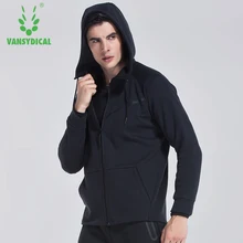 Мужская Тренировочная куртка с капюшоном, дышащие спортивные топы на молнии для бега, осенне-зимняя спортивная верхняя одежда с длинным рукавом, пальто